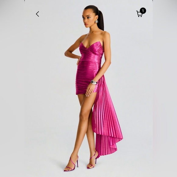 Retrofete Daniele pink dress size M - Picture 6 of 11